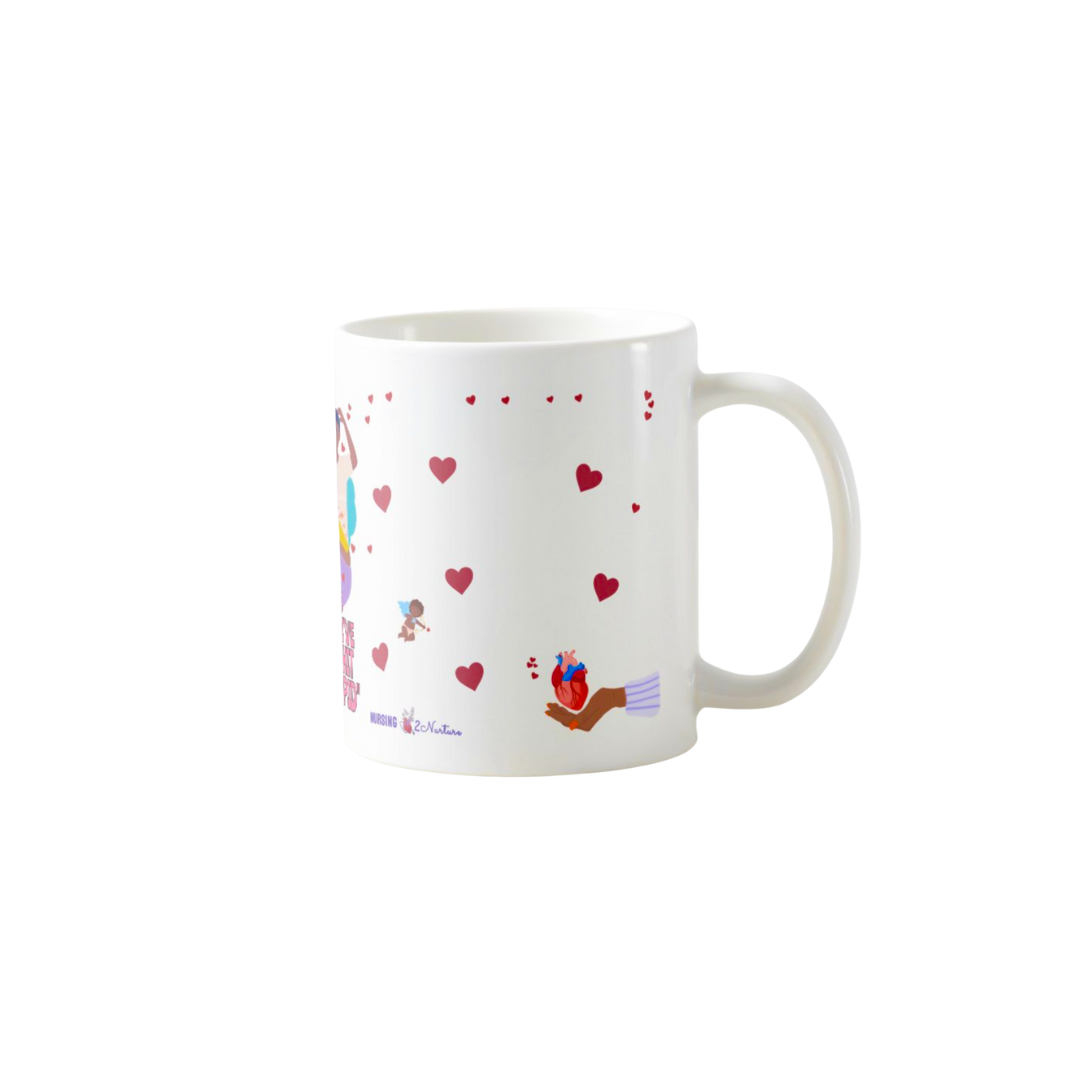 "Feels Like I've Been Hit by Cupid" Coffee Mug (White)